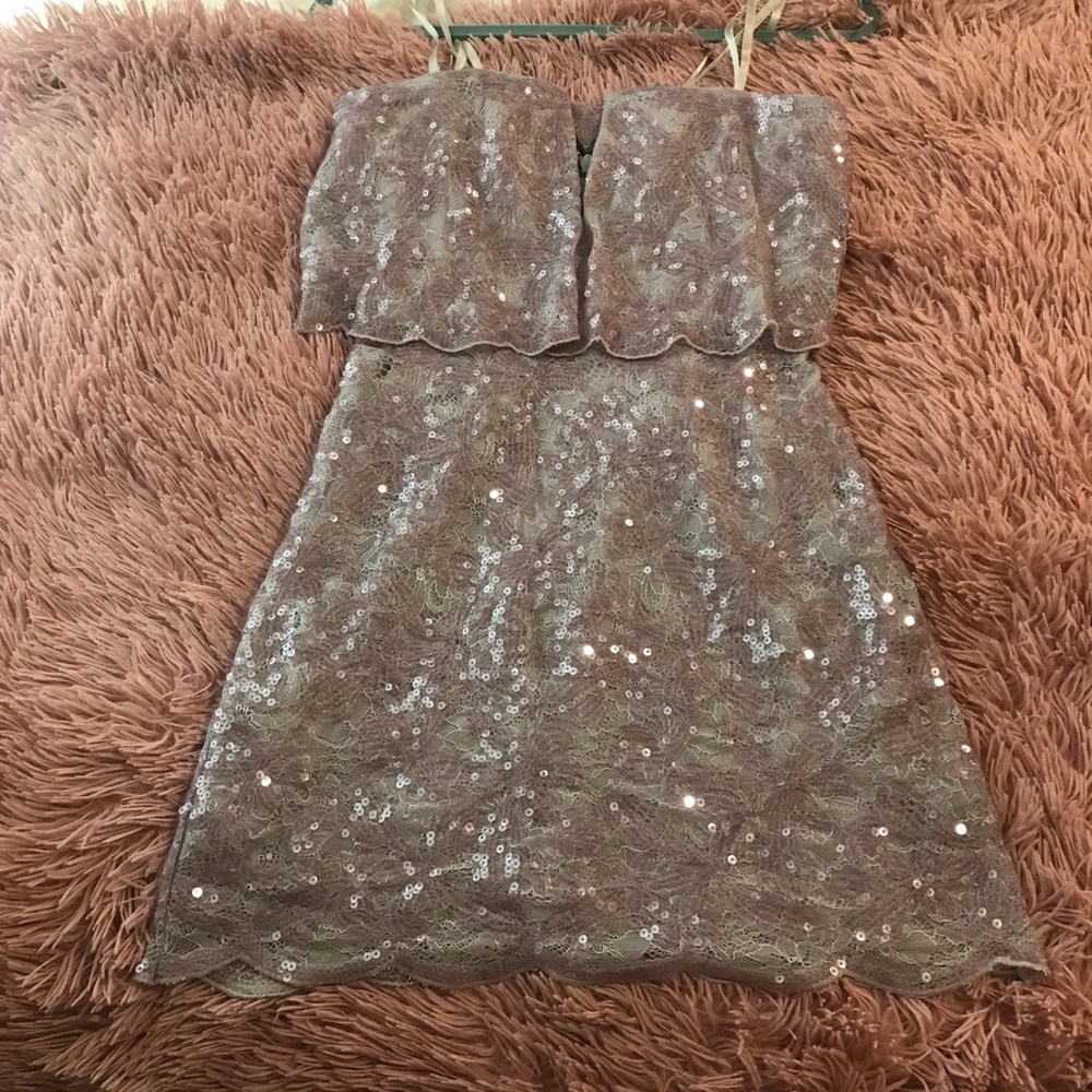 Silver & Lilac BCBG Cocktail Dress - Size 0